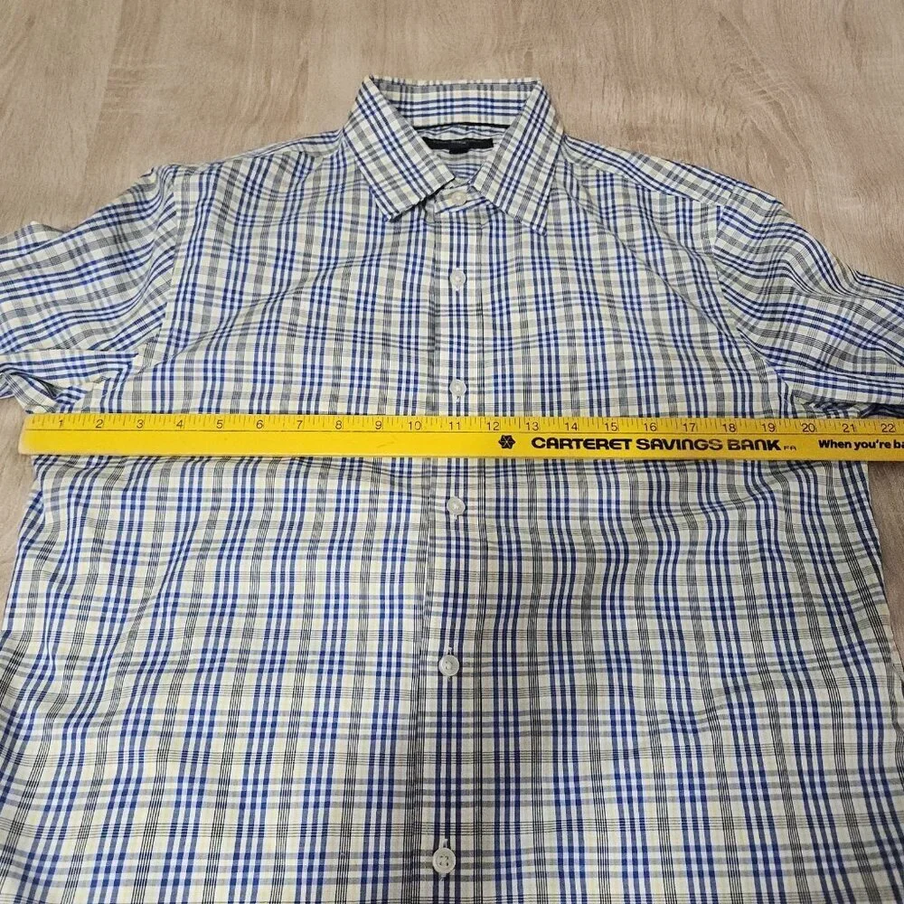 Lot Of 2 Mens Size M Banana Republic Non Iron Slim Fit Button Up Shirts Colorful